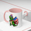4th of July Mug - T Rex Dinosaur USA Flag