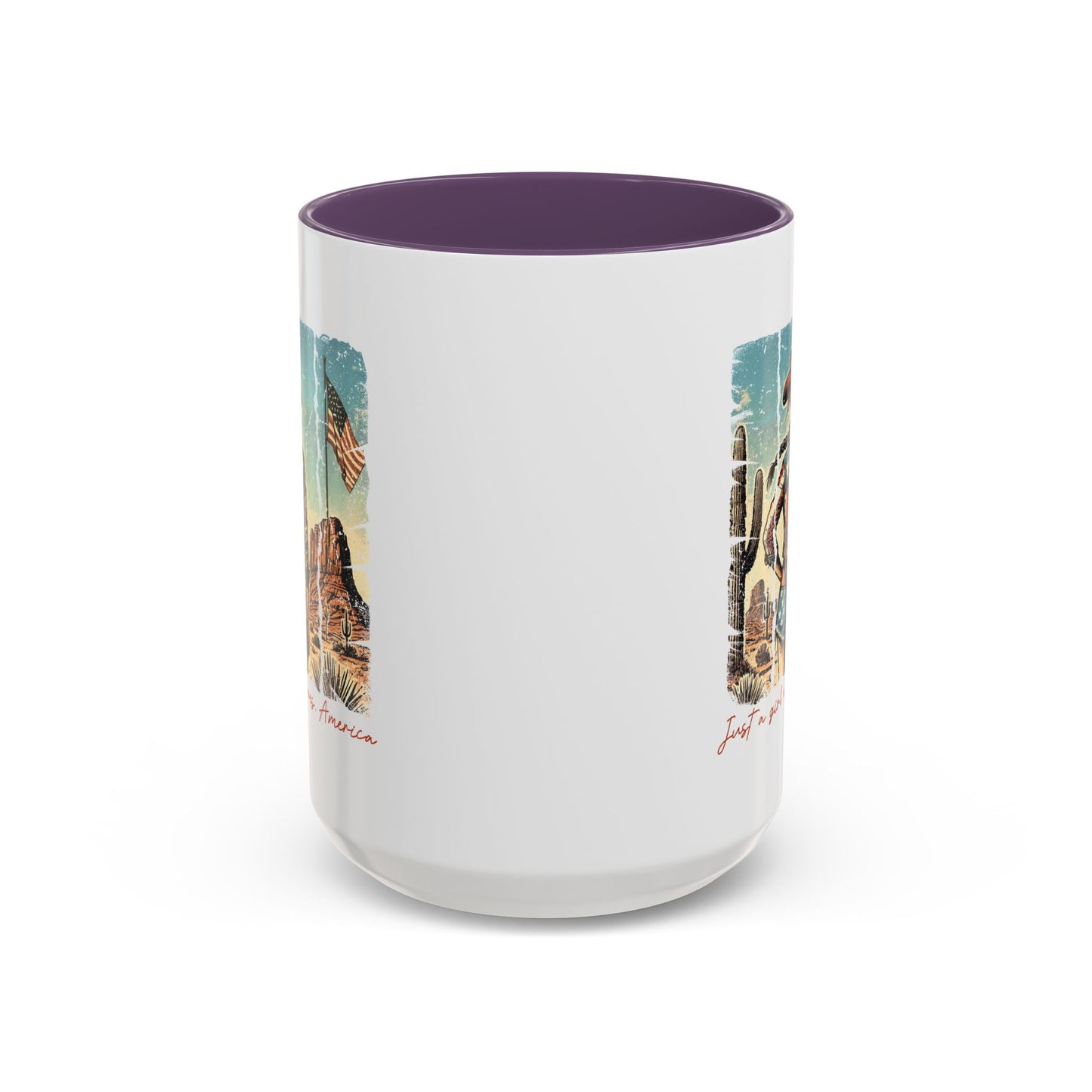 4th of July Mug - Just a Girl Who Loves America