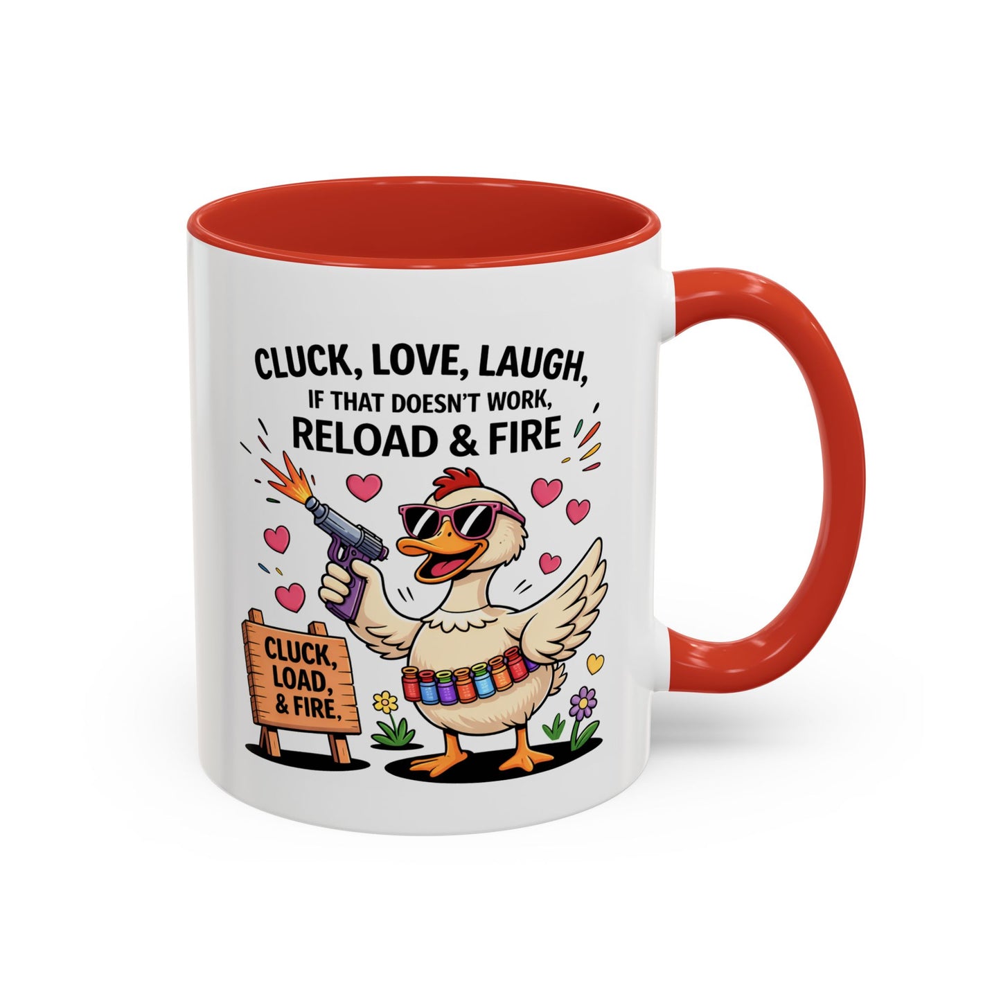 Adult Mug - Cluck Love Laugh