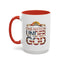 4th of July Mug - One Nation Under God Cross Flag