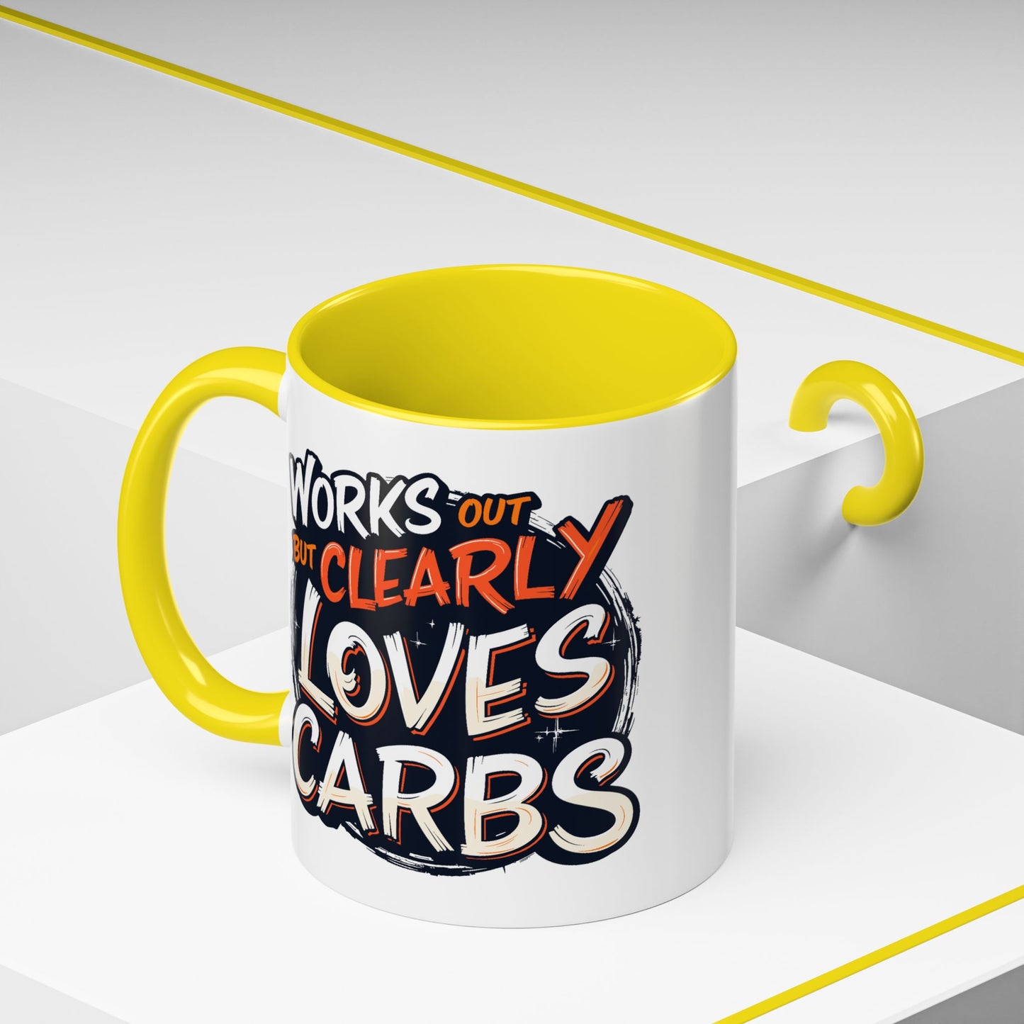 Adult Mug - Works Out But