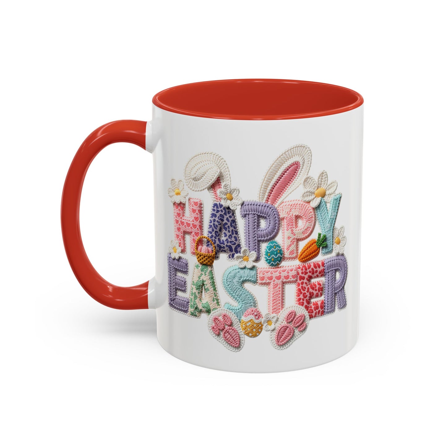 Easter Mug - Happy Easter Latch Yarn