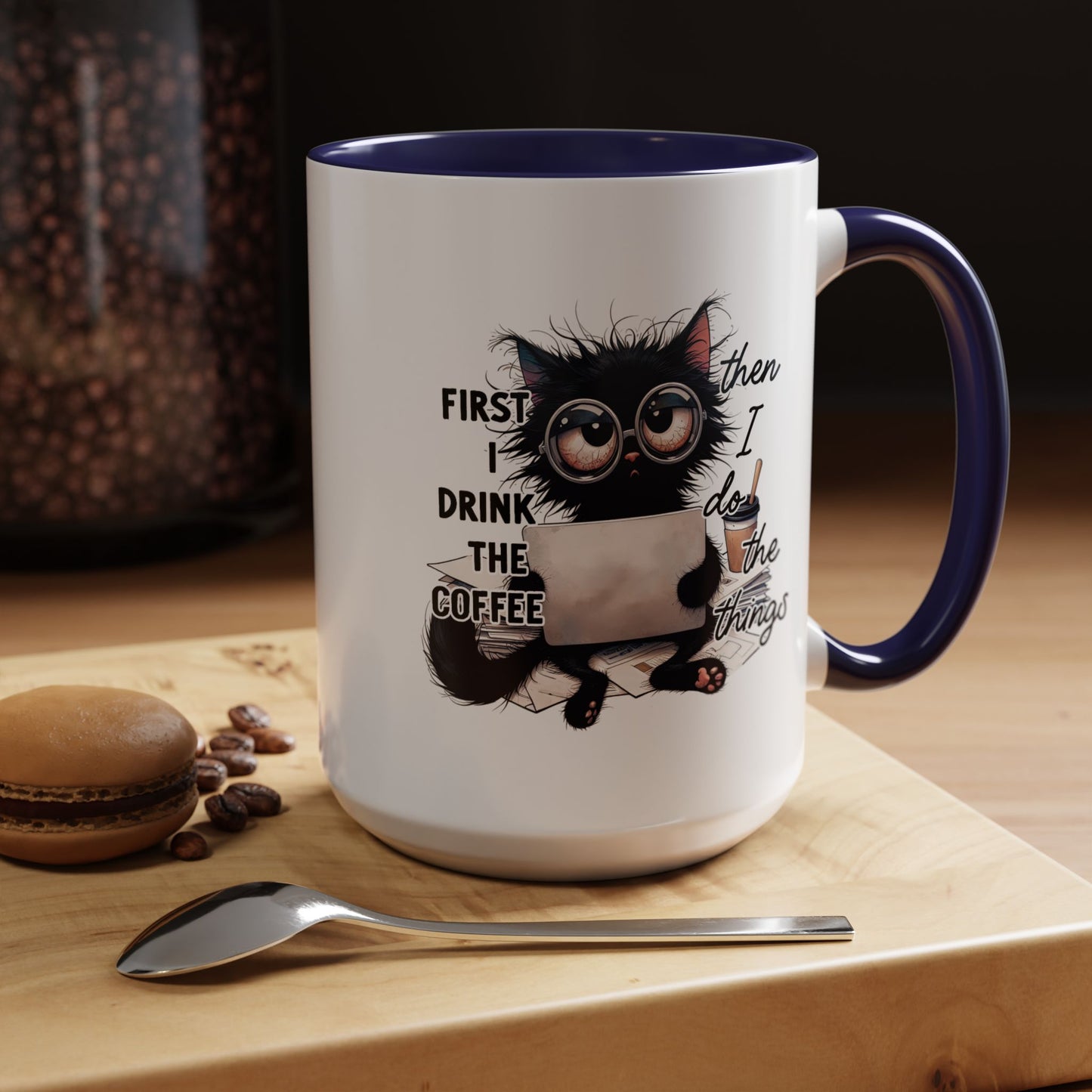 Animal Mug - First I Drink The Coffee