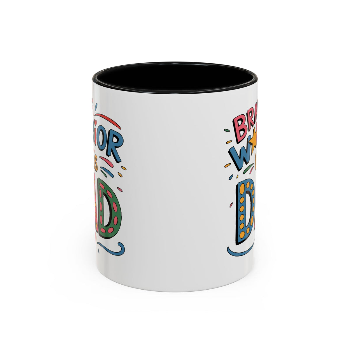 Father's Day Mug - Dad Brave Warrior
