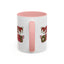 Christmas Mug - Merry Christmas Red & Green Text Hats Candy Canes
