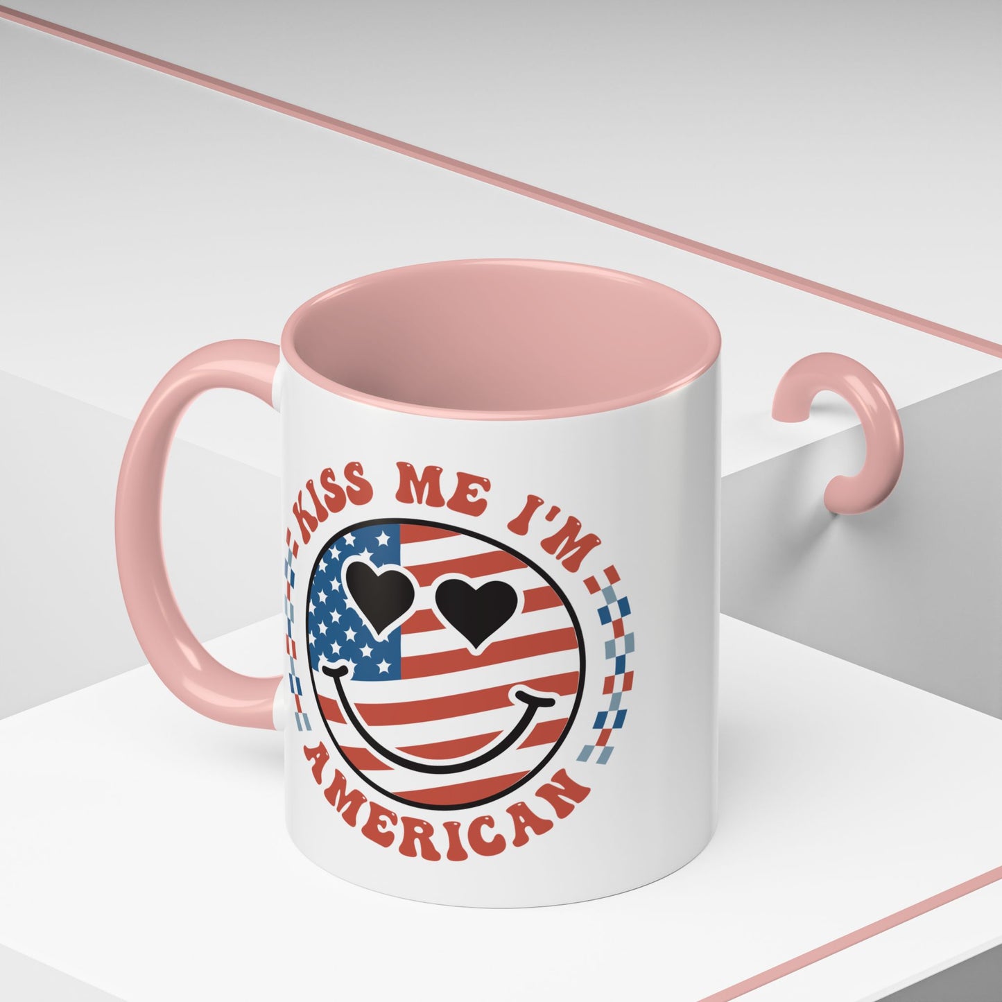 4th of July Mug - Kiss Me I'm American