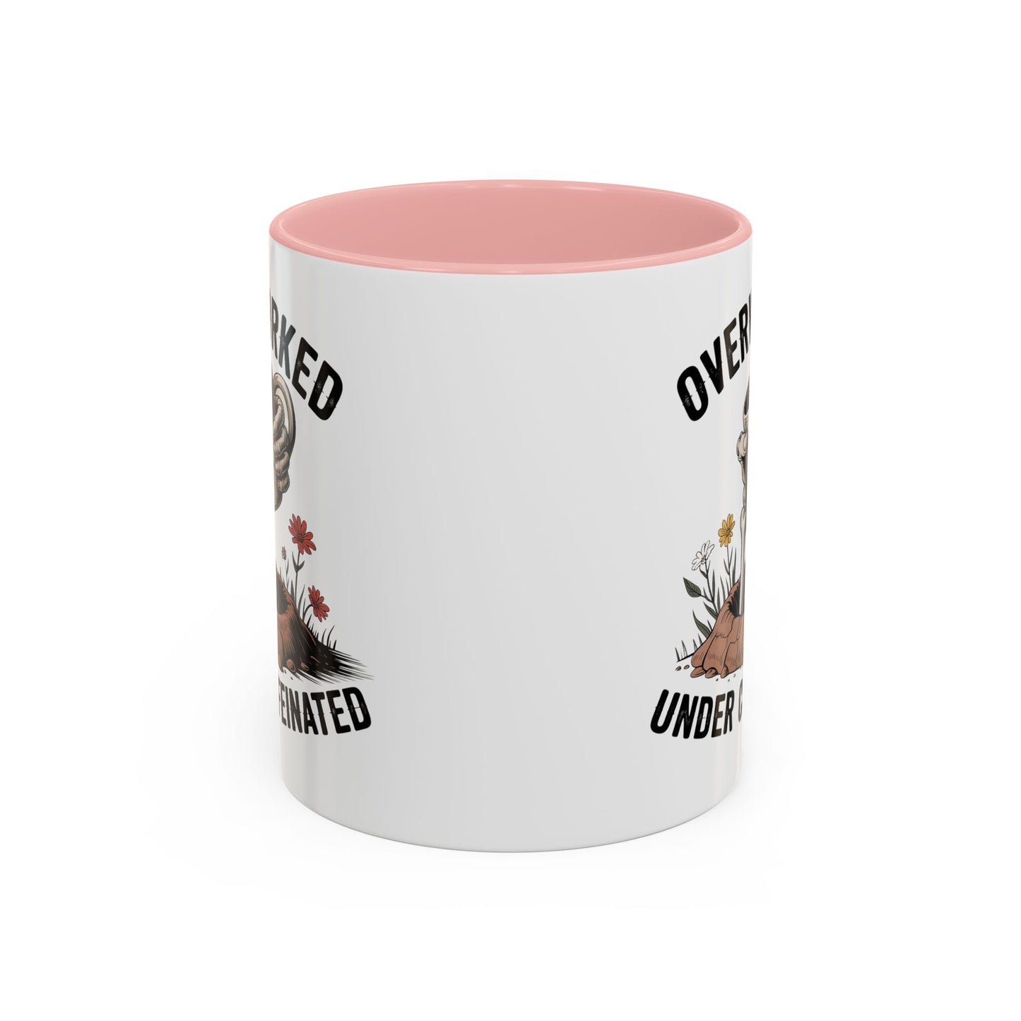 Humor Mug - Overworked and Under Caffeinated