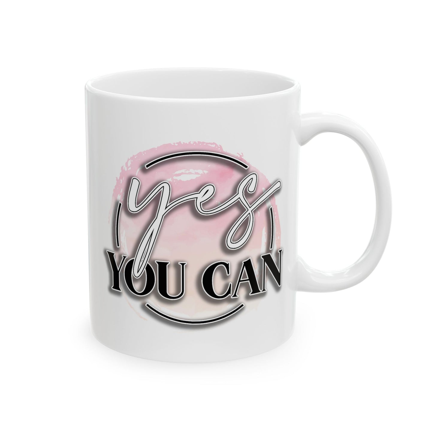 Motivation Mug - Yes You Can Circle