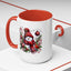 Christmas Mug - Burgundy Snowman