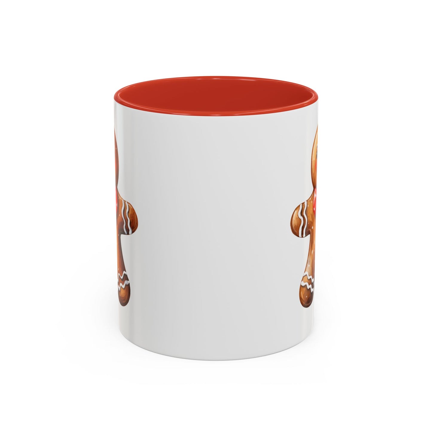 Christmas Mug - Gingerbread Man Red Bow