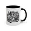 Christmas Mug - Merry Christmas Black Text Mistletoe