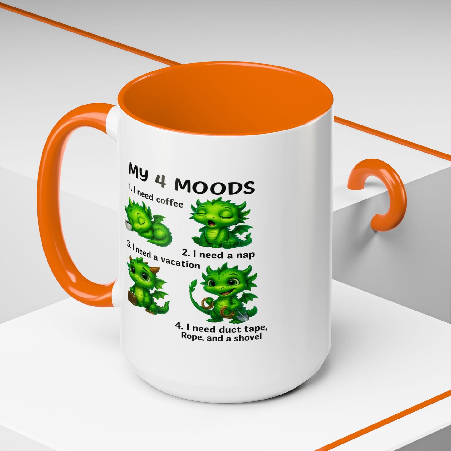 Humor Mug - My 4 Moods Dragon