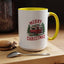 Christmas Mug - Merry Christmas Red & White Camper
