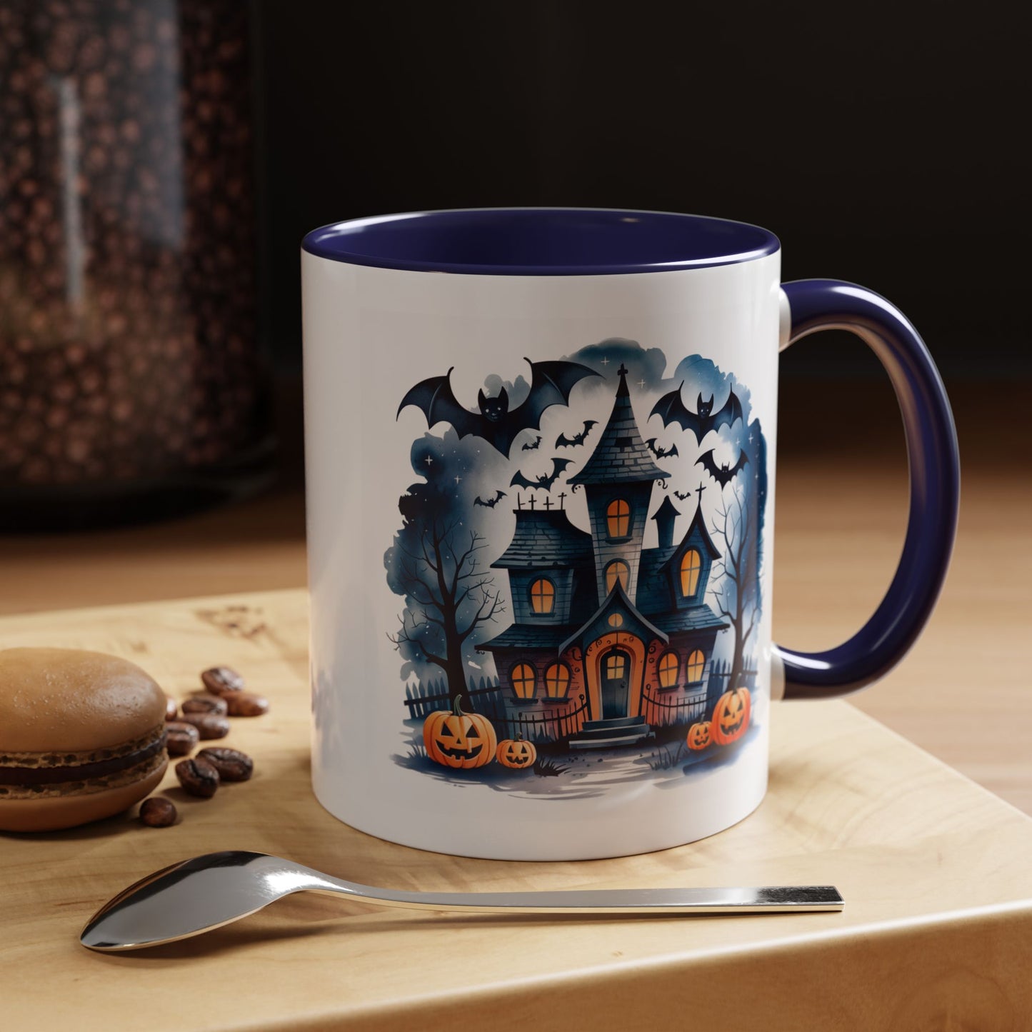 Halloween Mug - Bat Ghost House