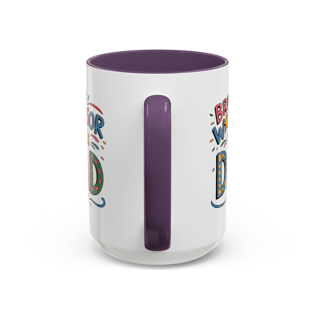 Father's Day Mug - Dad Brave Warrior