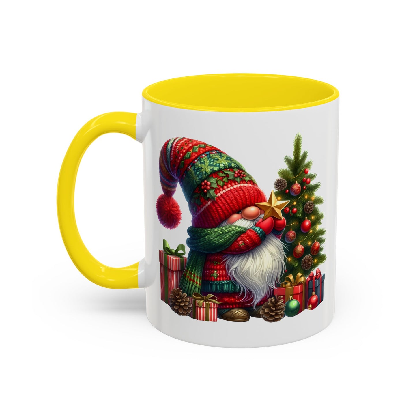 Christmas Mug - Gnome with Christmas Tree Star