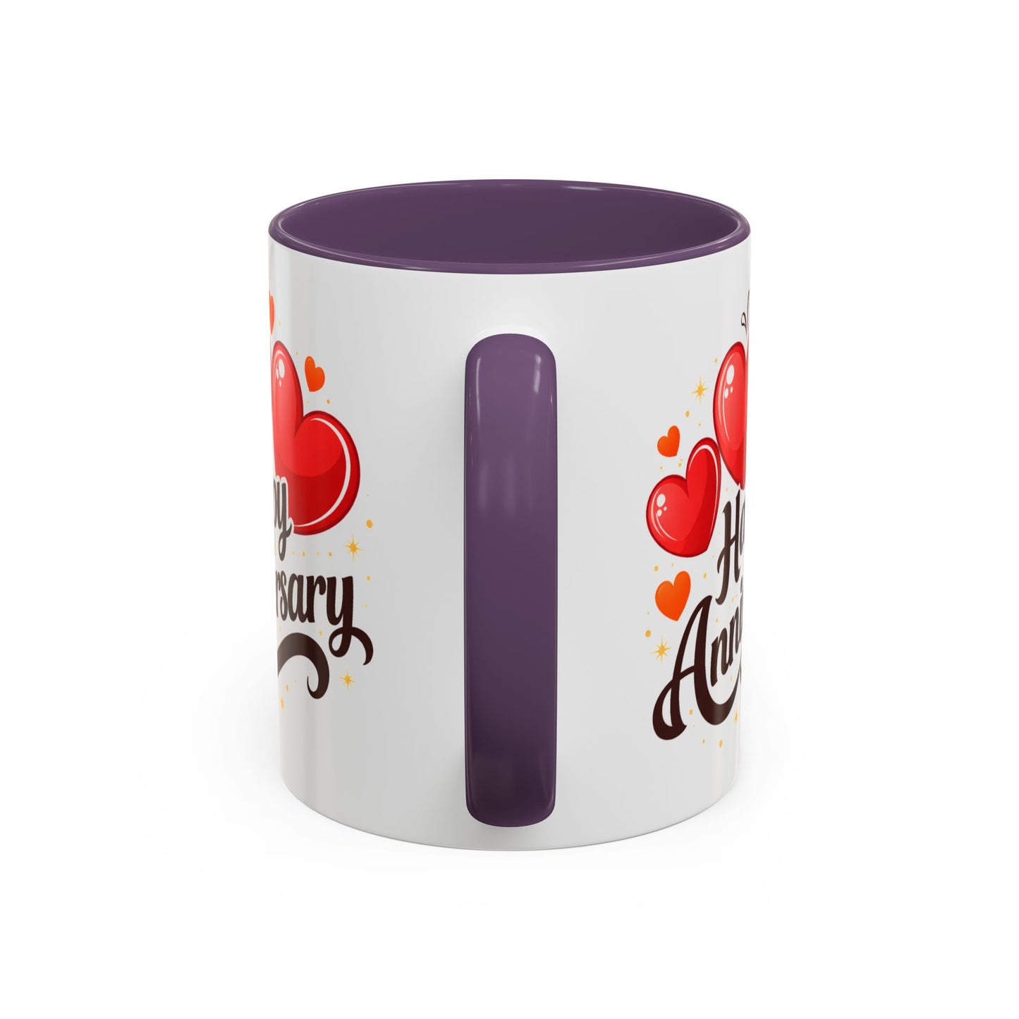 Anniversary Mug - Happy Anniversary Hearts