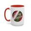 Christmas Mug - Merry Christmas White and Red Text Decoration