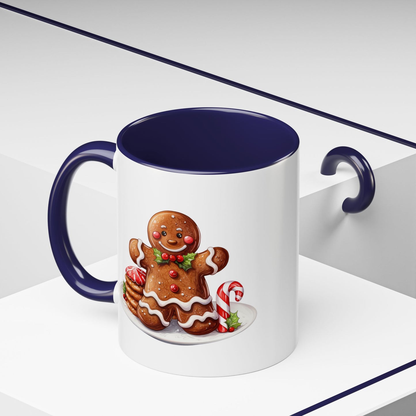 Christmas Mug - Gingerbread Man Cookies and Candy