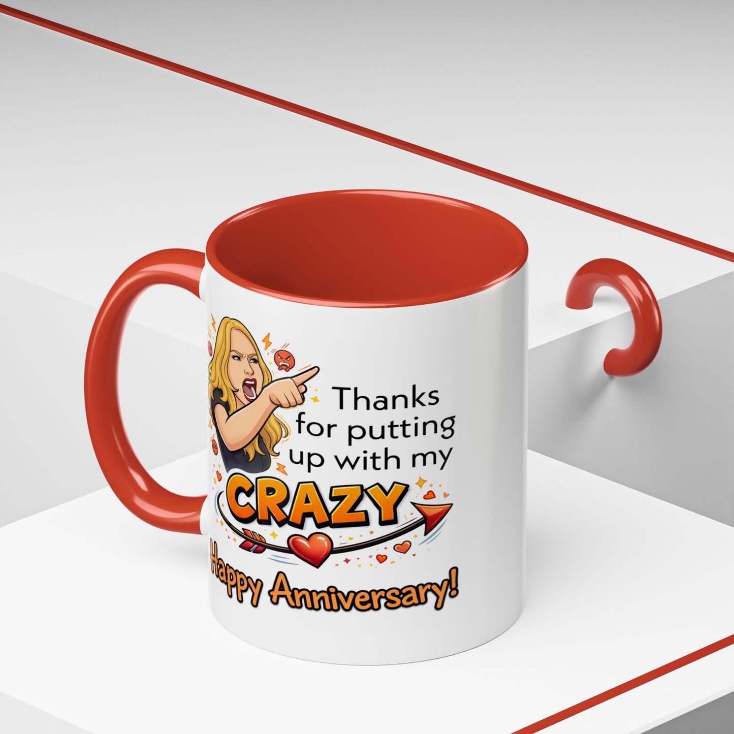 Anniversary Mug - Thanks For Putting Up