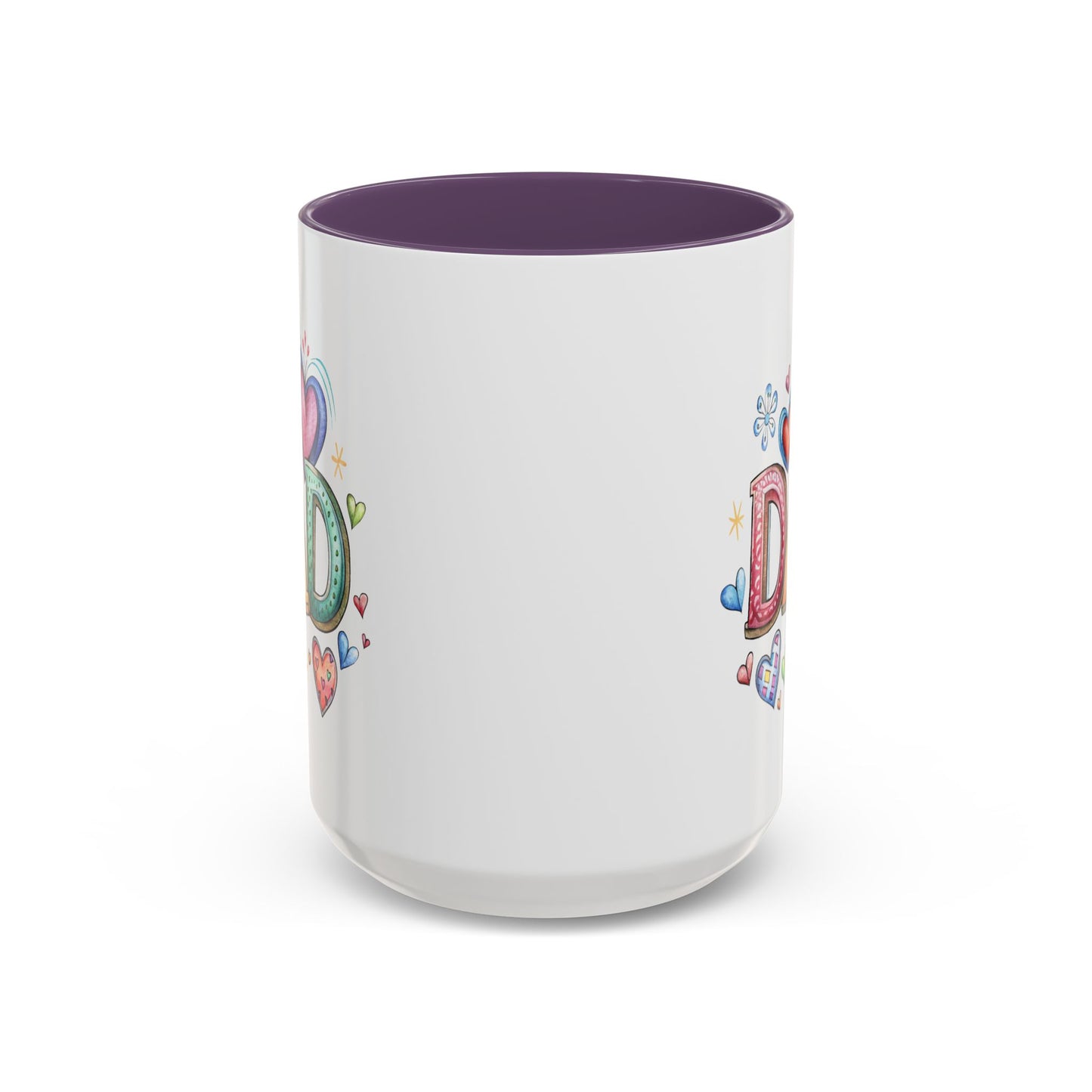 Father's Day Mug - Dad Hearts