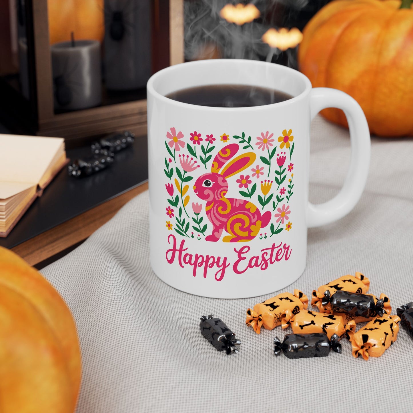 Easter Mug - Floral Bunny