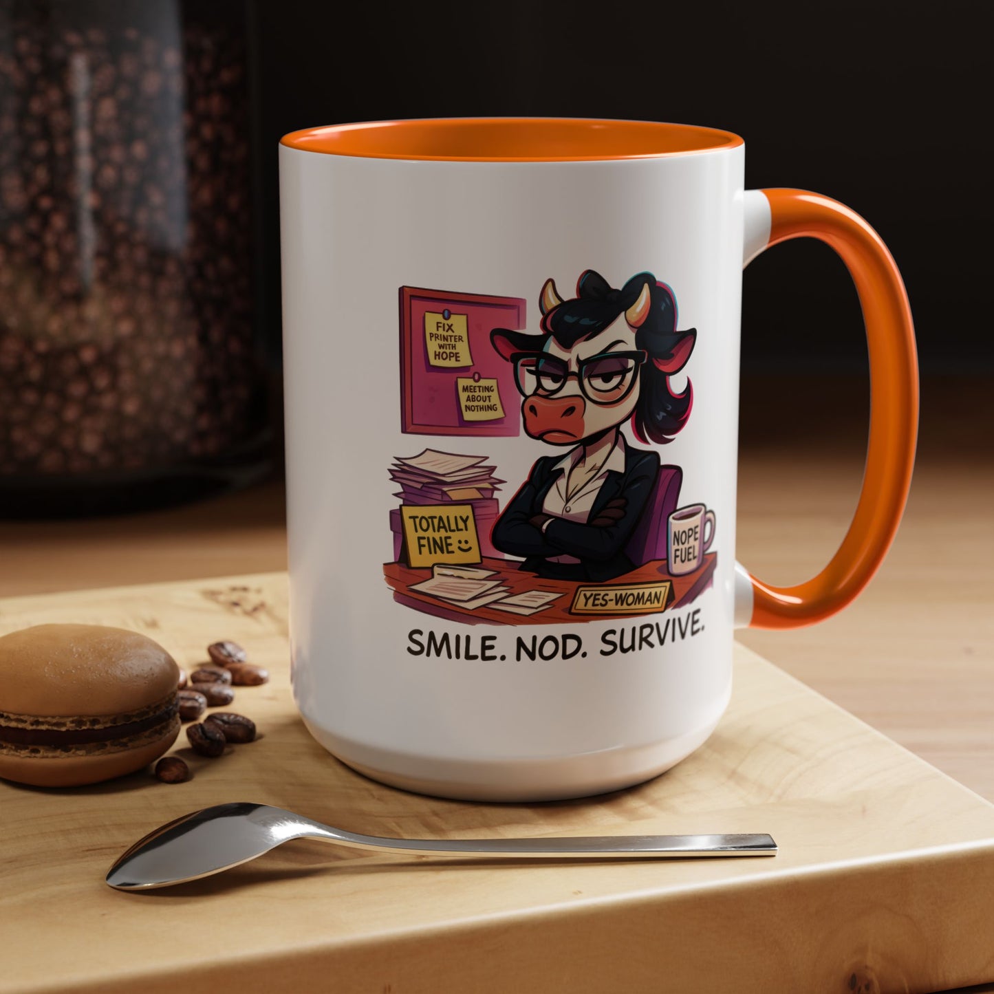 Office Mug - Smile Nod Survive