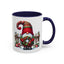 Christmas Mug - Gnome with Christmas Wreath