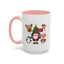 Christmas - Merry Christmas White Text Santa Reindeer Penguin Fox