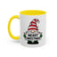 Christmas Mug - Merry Christmas Black Text Gnome Lights
