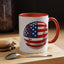 4th of July Mug - Baseball American Flag