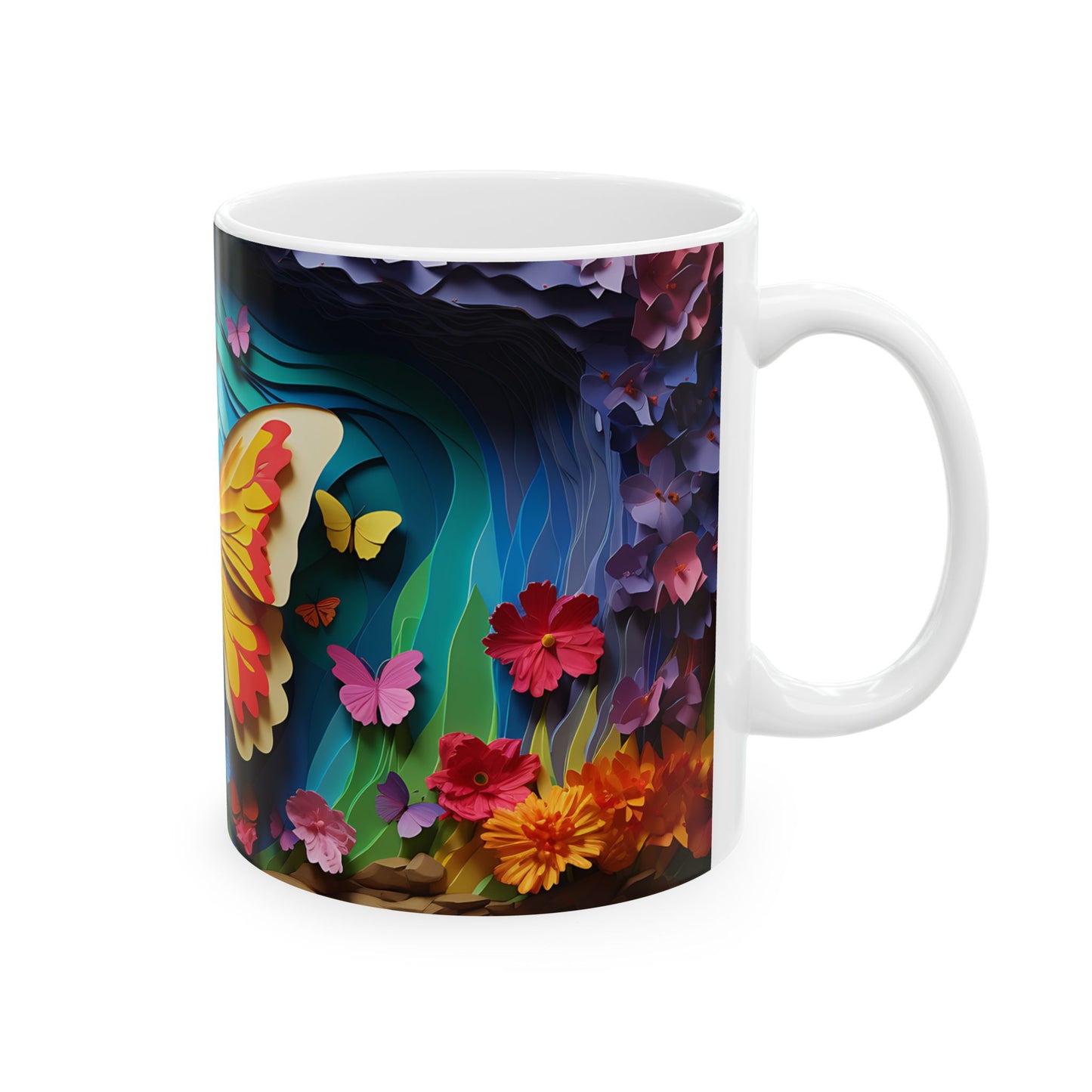Artistic Mug - Colorful Butterflies 3