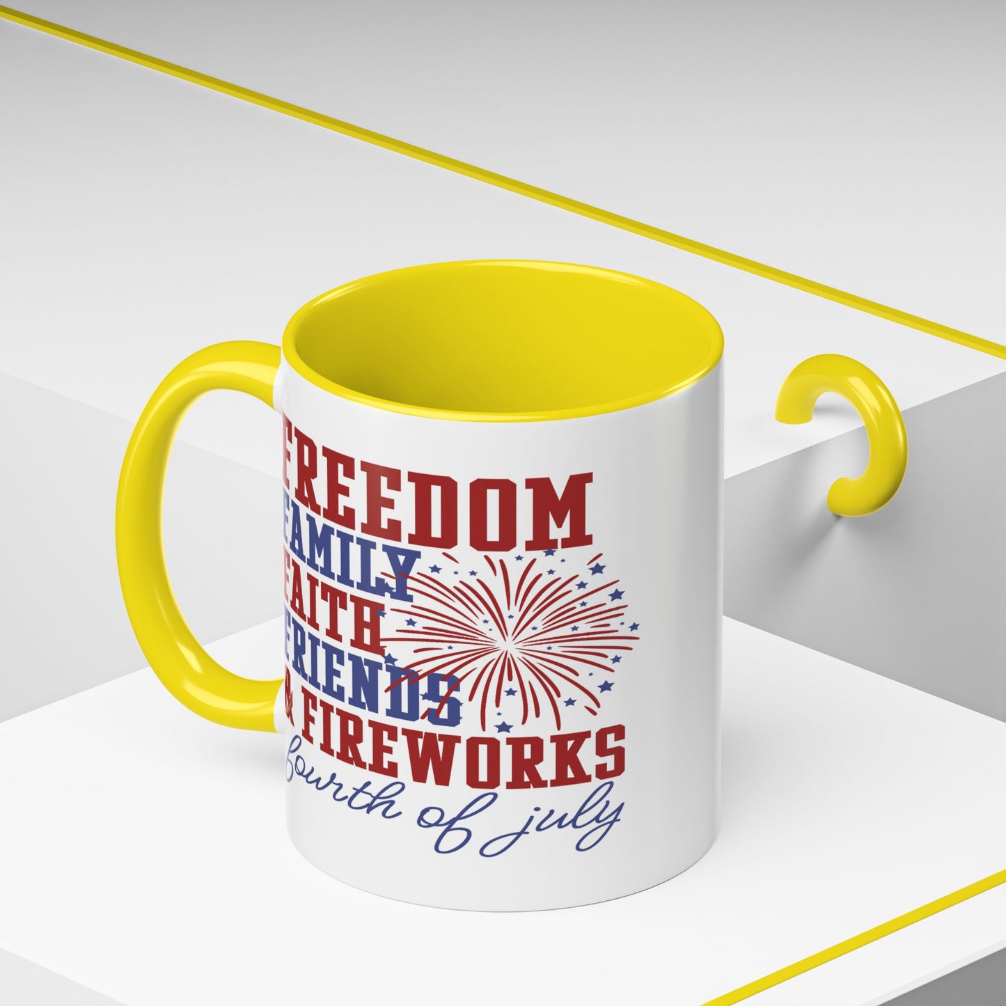 4th of July Mug - Freedom Family Faith