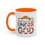 4th of July Mug - One Nation Under God Cross Flag