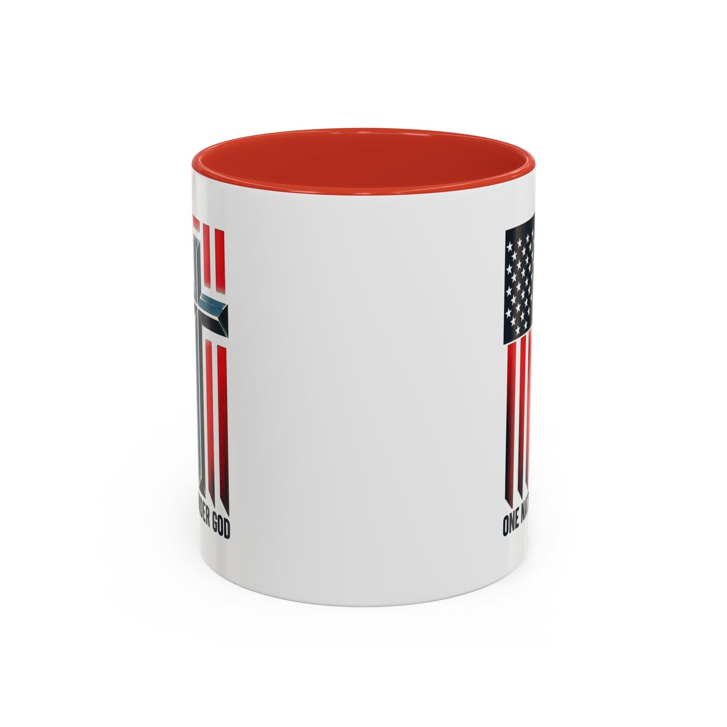 Religious Mug - One Nation Flag Cross