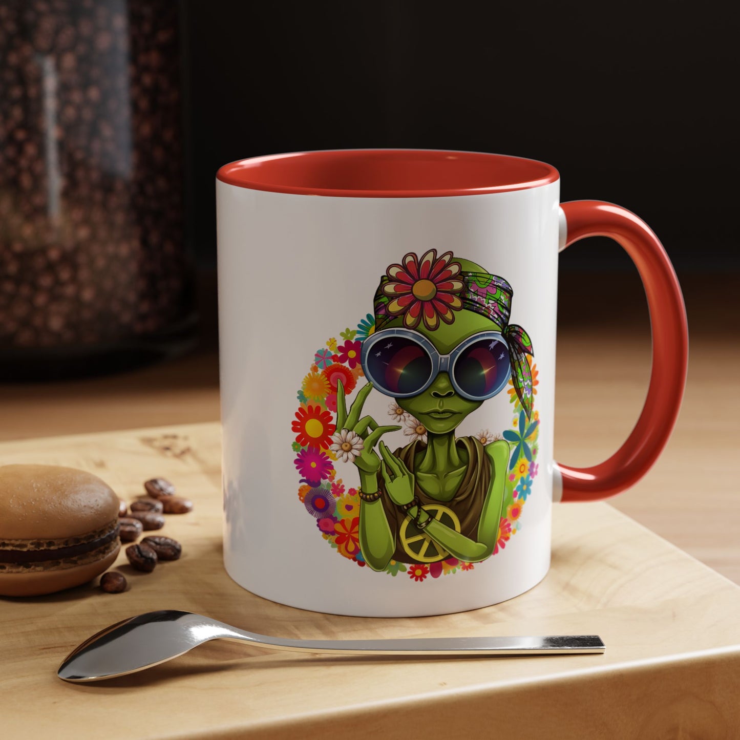 Alien Mug - Peace Hippy Alien