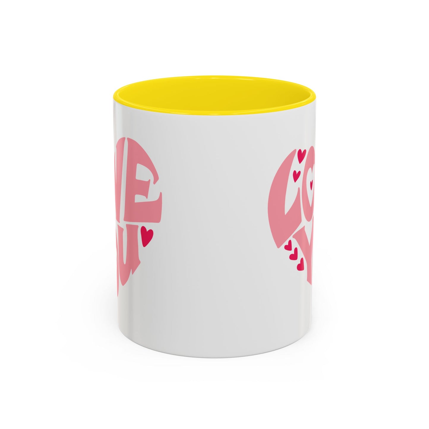 Valentine's Day Mug - Love You Heart Lettering