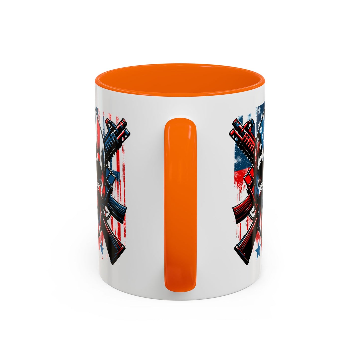 4th of July Mug - Skull With American Flag