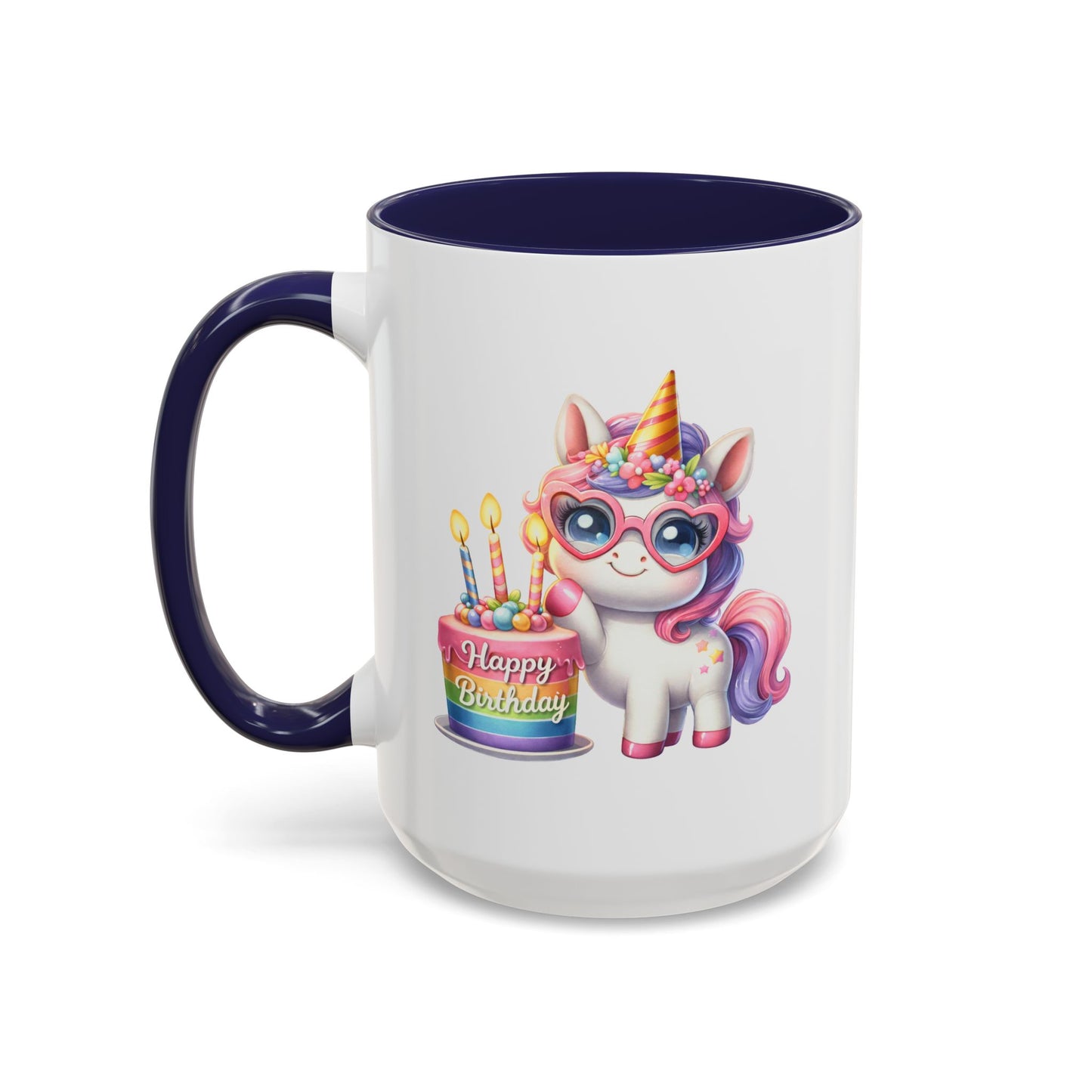 Birthday Mug - Unicorn Candles