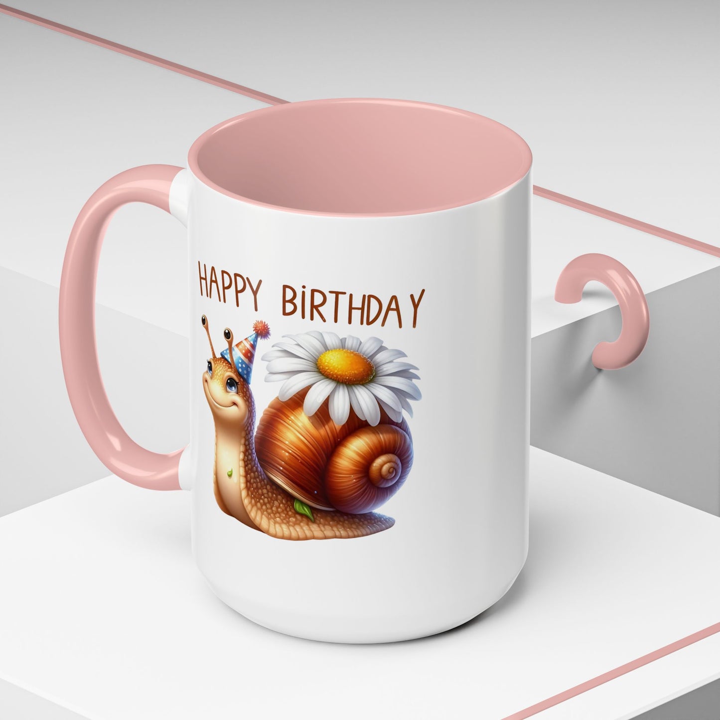 Birthday Mug - Snail Flower