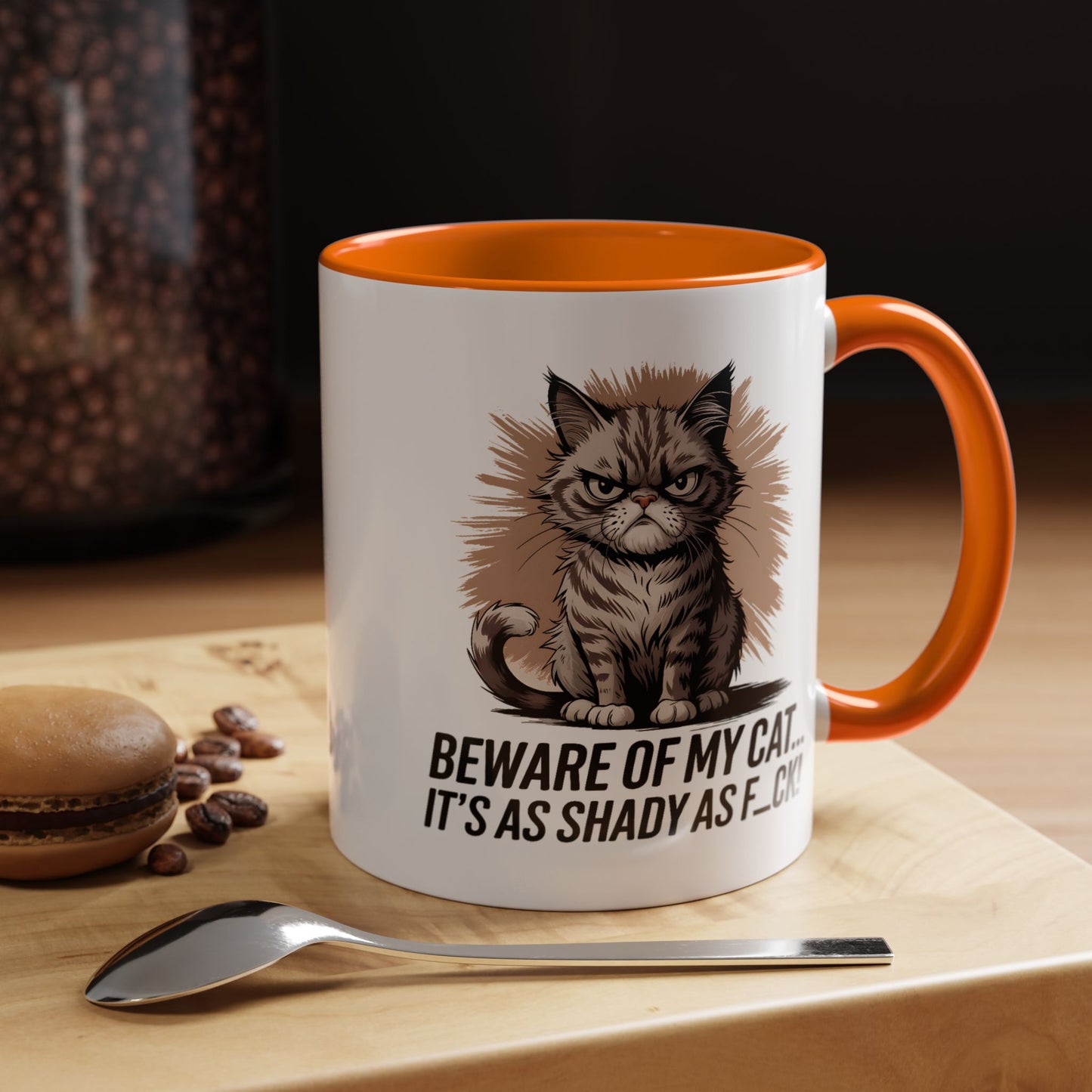 Humor Mug - Beware of My Cat