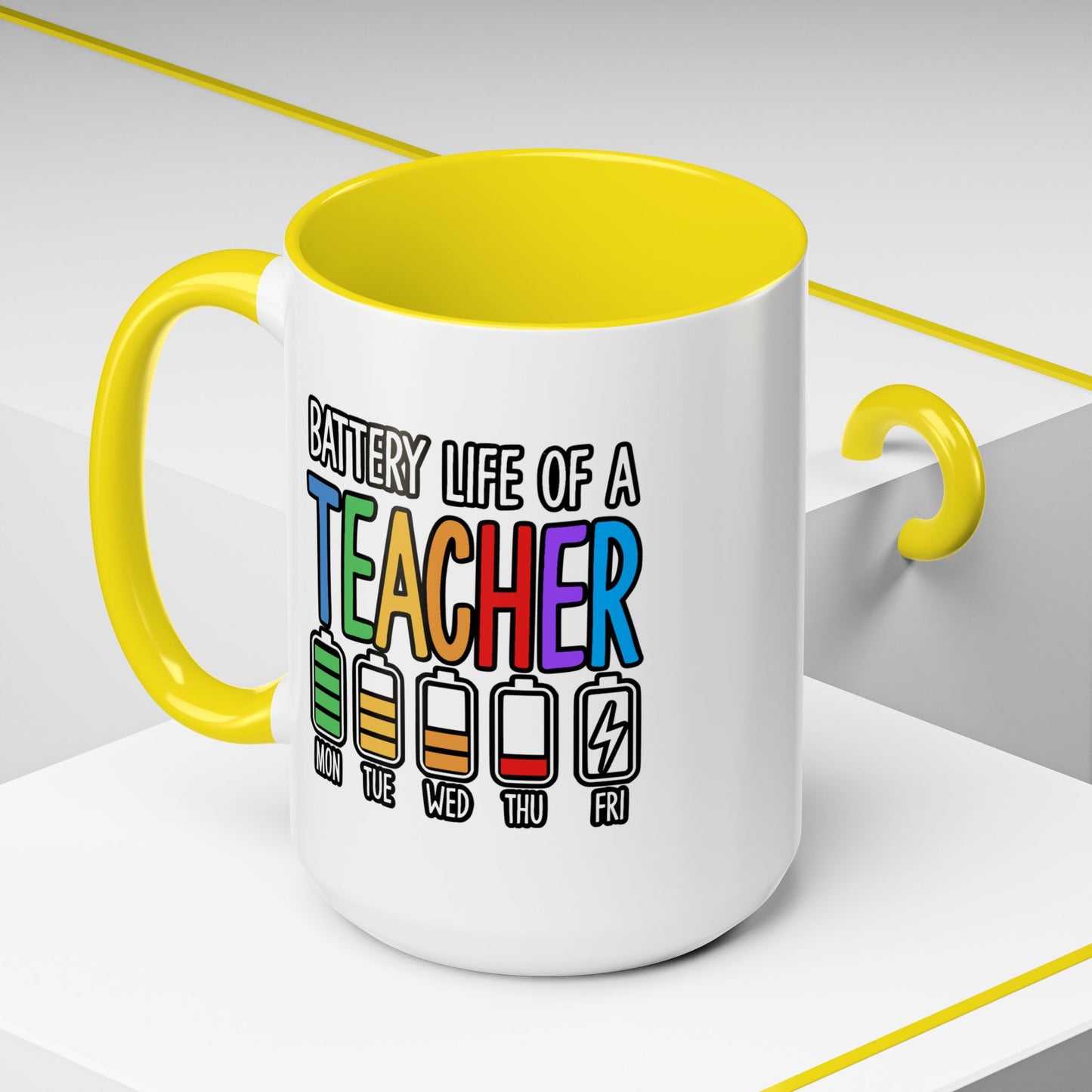 Office Mug - Battery Life of a Teacher