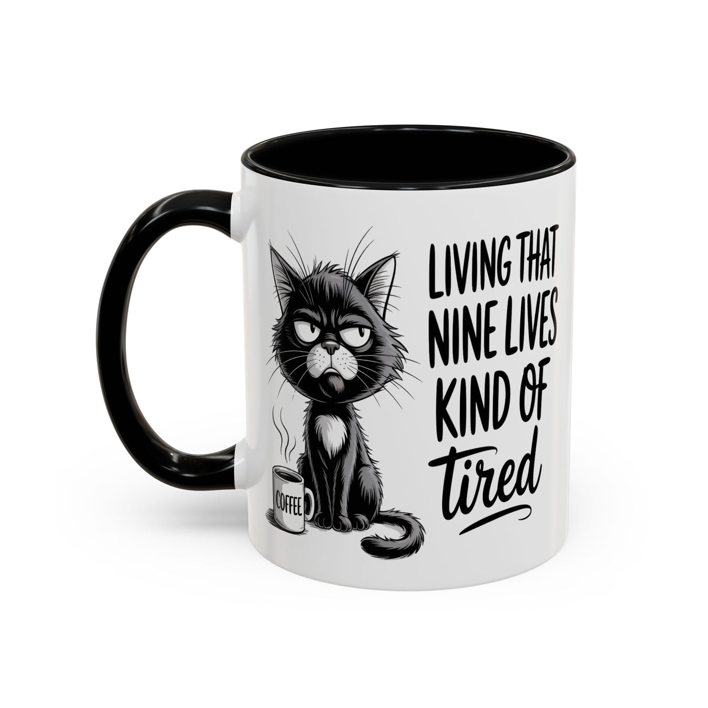 Animal Mug - Living That Nine Lives Kind Of Tired