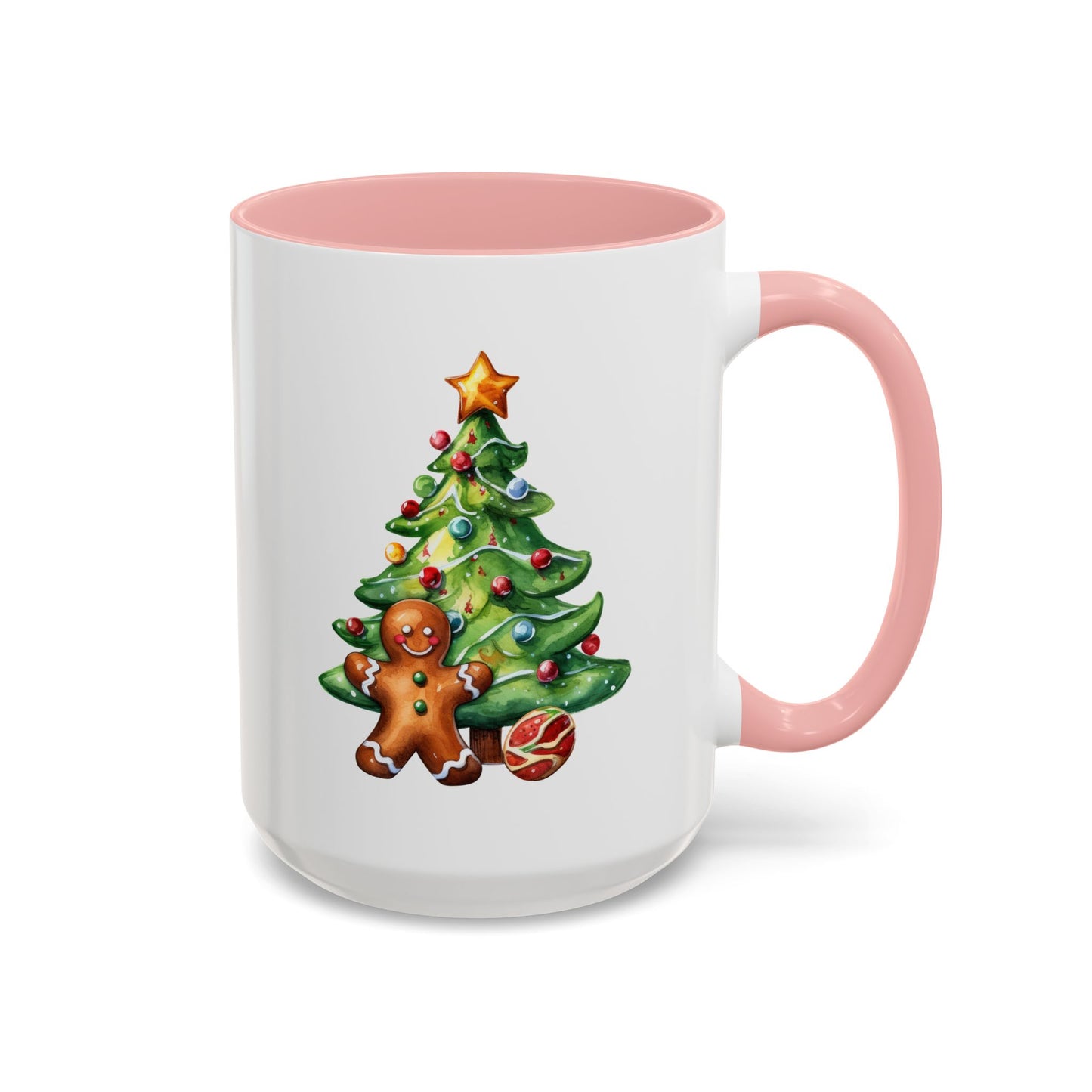 Christmas Mug - Gingerbread Man and Tree