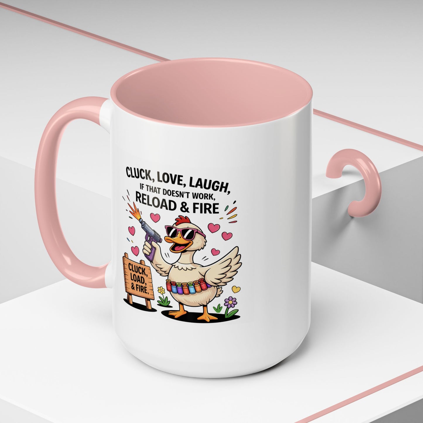 Adult Mug - Cluck Love Laugh