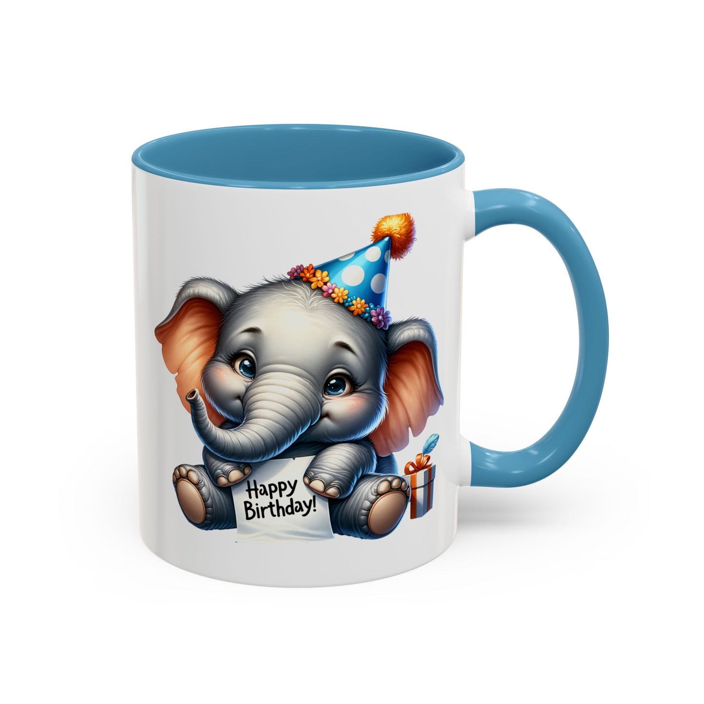 Birthday Mug - Happy Birthday Elephant Clipart