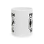 Humor Mug - Problem Solved - Girl Kicks Boy