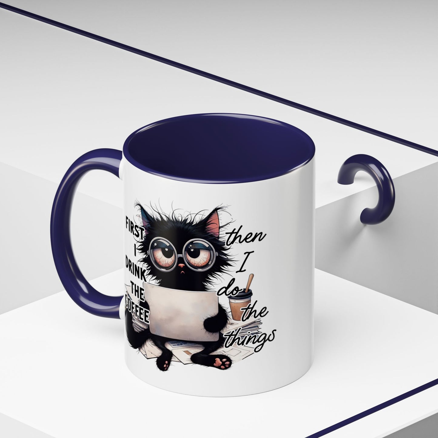 Animal Mug - First I Drink The Coffee