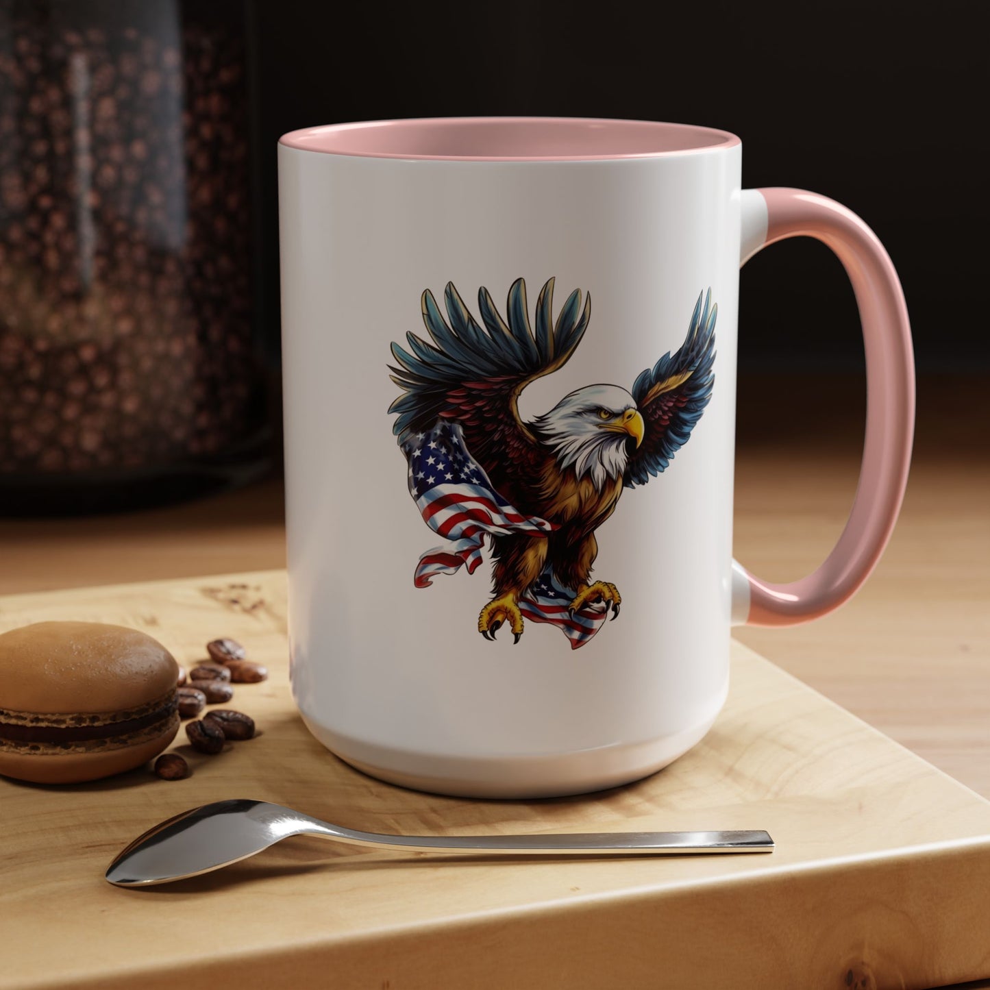 4th of July Mug - American Bald Eagle Flag 7