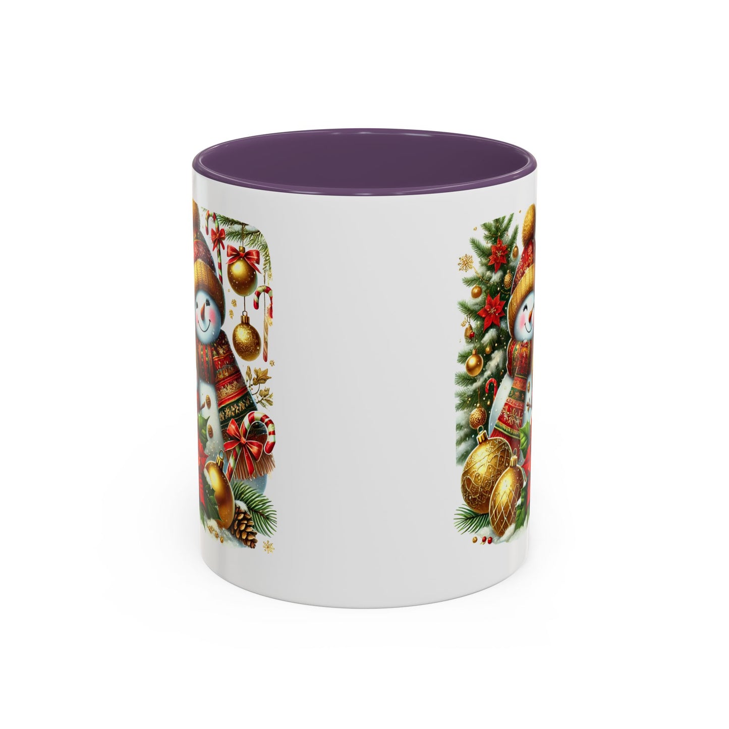 Christmas Mug - Gold Snowman Family 2
